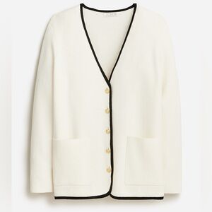 J.Crew Giselle Ivory V-neck sweater Small ASO Meghan Markle